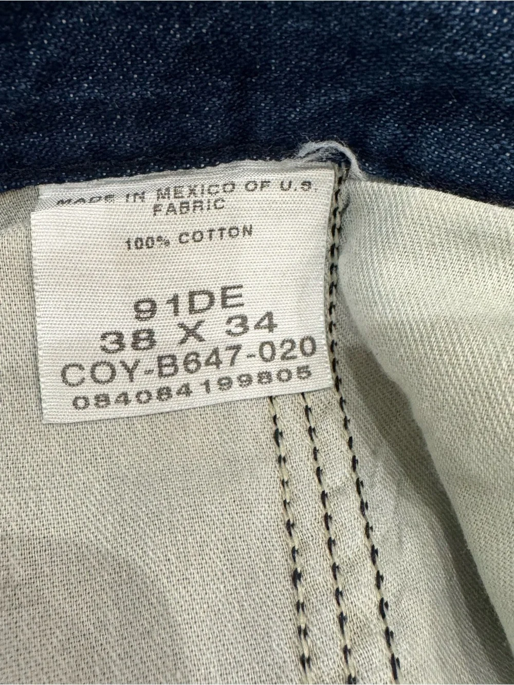 Wrangler Riata Casual Pants/Blue Denim 38x34